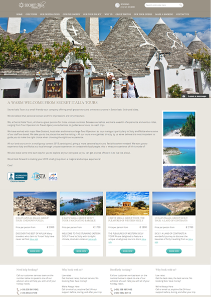 sito web turismo