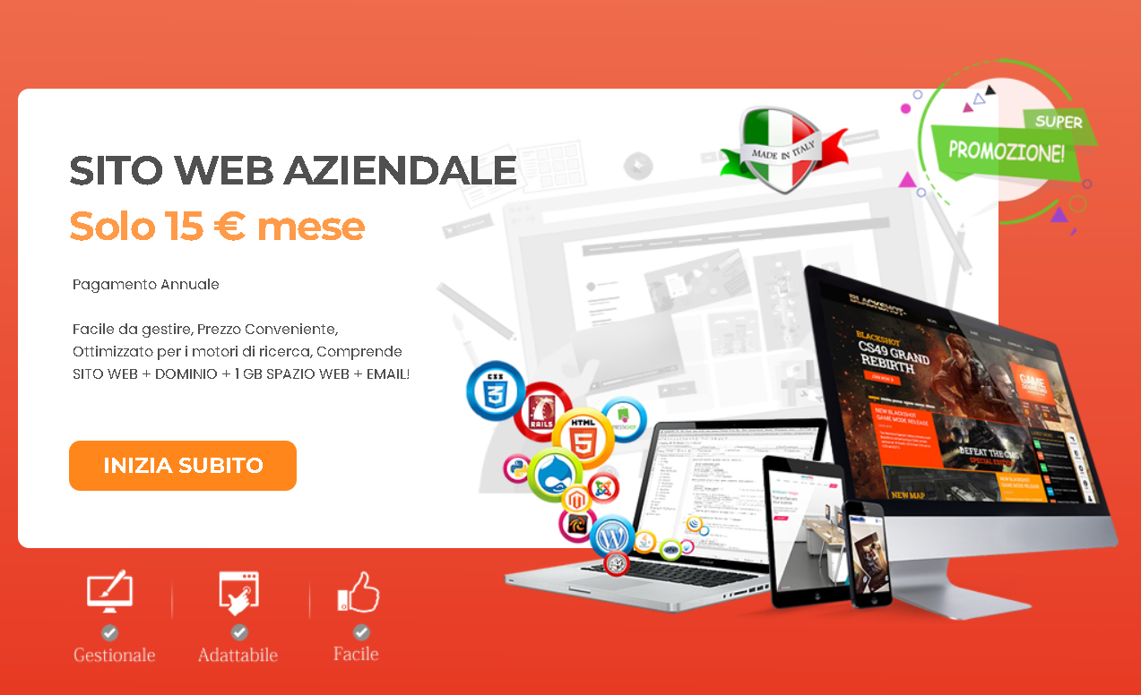 Sito Web Aziendale a basso costo