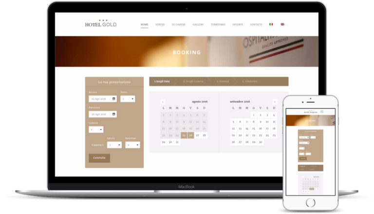 sito web per strutture ricettive